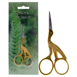 Stork Scissors - Gold by Satin Edge for Unisex - 3.5 Inch Scissors